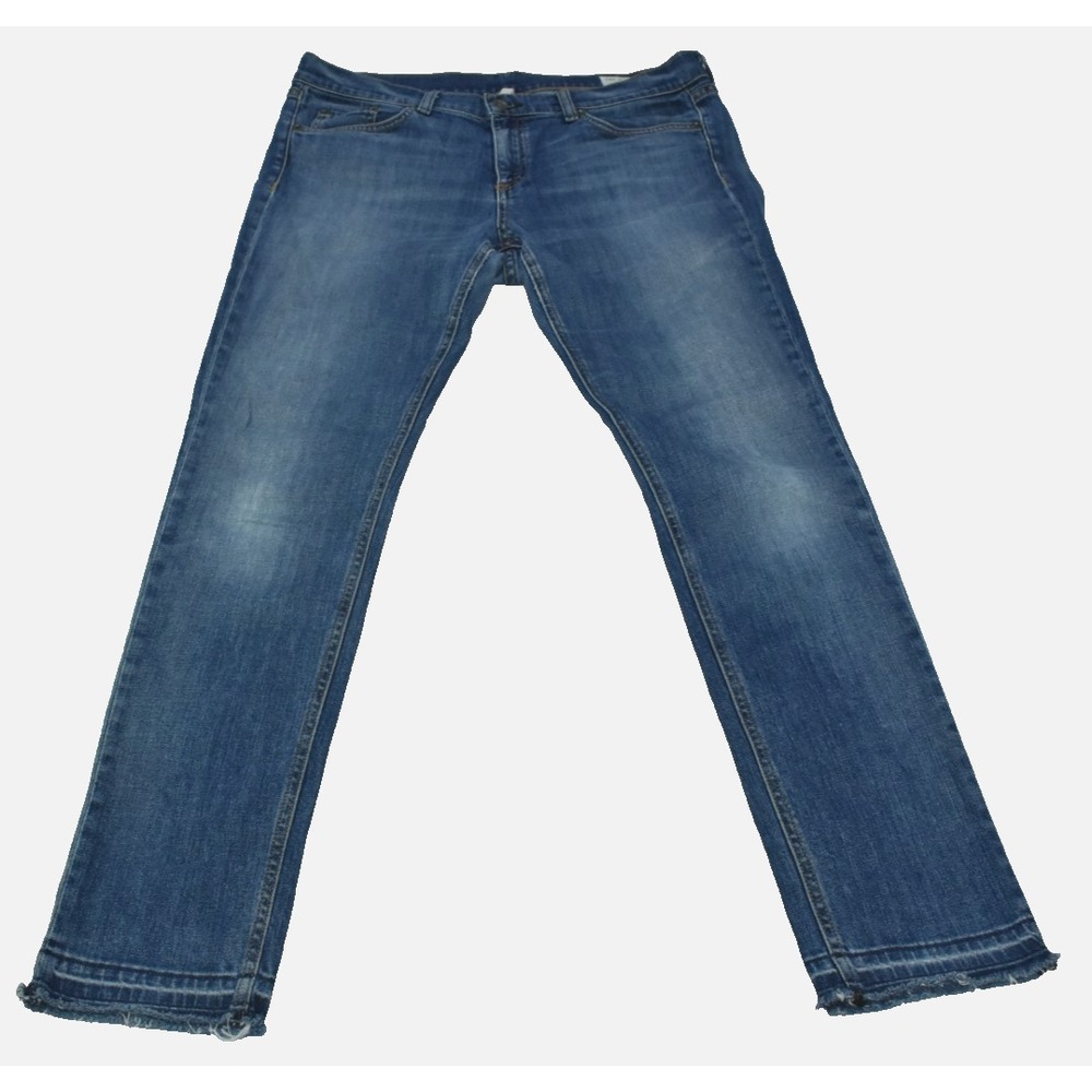 Rag & Bone Dre Amelie Women Jeans Size 30X31 Blue Denim Low Rise Straight Leg